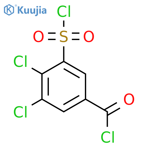 3,4-dichloro-5-(chlorosulfonyl)benzoyl chloride structure