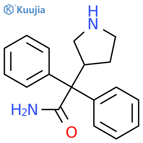 (S)-2,2-Diphenyl-2-(pyrrolidin-3-yl)acetamide structure