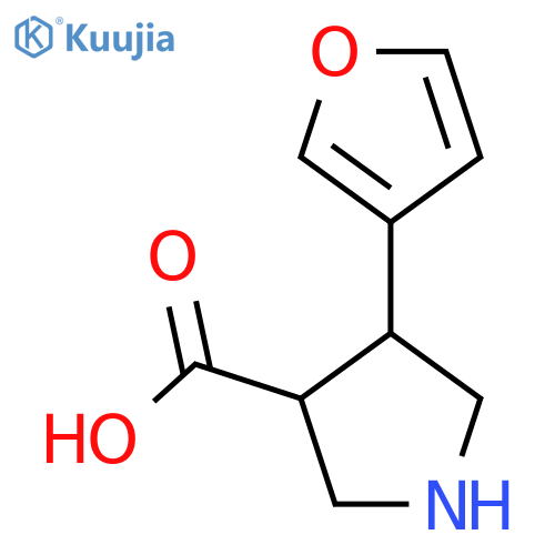 4-(Furan-3-yl)pyrrolidine-3-carboxylic acid structure