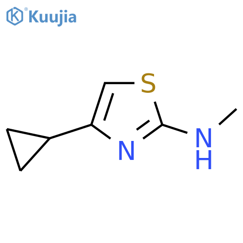 4-cyclopropyl-N-methyl-1,3-thiazol-2-amine structure