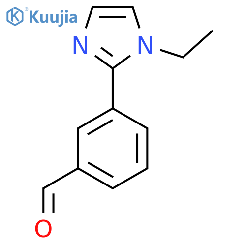 3-(1-Ethyl-1H-imidazol-2-yl)benzaldehyde structure