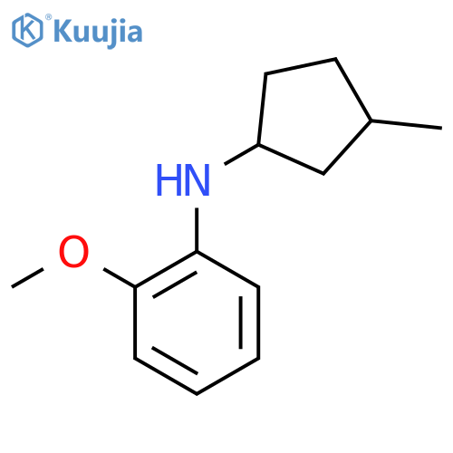 2-methoxy-N-(3-methylcyclopentyl)aniline structure
