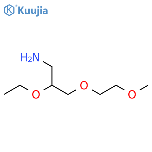 1-(3-amino-2-ethoxypropoxy)-2-methoxyethane structure