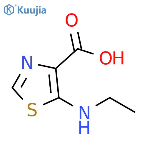 5-(ethylamino)-1,3-thiazole-4-carboxylic acid structure