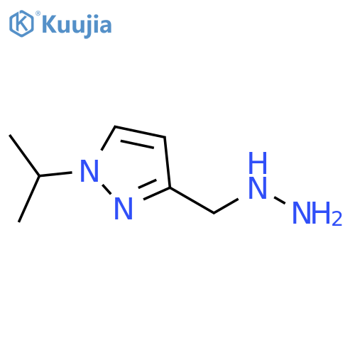 3-(HYDRAZINYLMETHYL)-1-(PROPAN-2-YL)-1H-PYRAZOLE structure