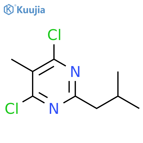 4,6-dichloro-5-methyl-2-(2-methylpropyl)pyrimidine structure
