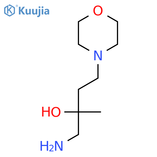 1-amino-2-methyl-4-(morpholin-4-yl)butan-2-ol structure
