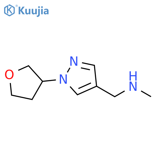 methyl({[1-(oxolan-3-yl)-1H-pyrazol-4-yl]methyl})amine structure