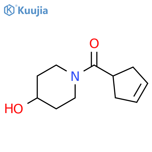 1-(Cyclopent-3-ene-1-carbonyl)piperidin-4-ol structure