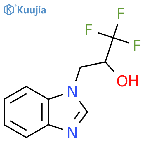 3-(1H-1,3-benzodiazol-1-yl)-1,1,1-trifluoropropan-2-ol structure