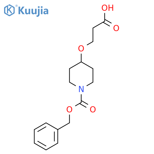 3-((1-((Benzyloxy)carbonyl)piperidin-4-yl)oxy)propanoic acid structure