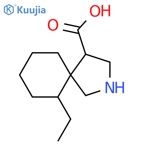 6-ethyl-2-azaspiro4.5decane-4-carboxylic acid structure