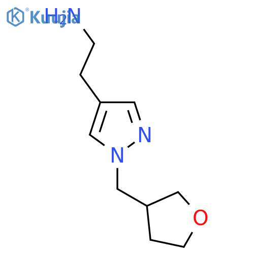 2-{1-[(Oxolan-3-yl)methyl]-1H-pyrazol-4-yl}ethan-1-amine structure