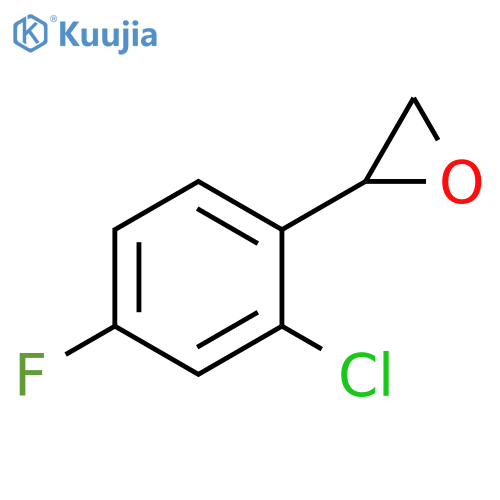 2-(2-chloro-4-fluorophenyl)oxirane structure