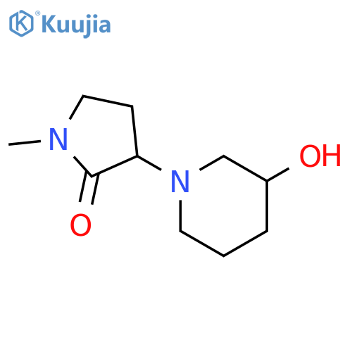 3-(3-hydroxypiperidin-1-yl)-1-methylpyrrolidin-2-one structure