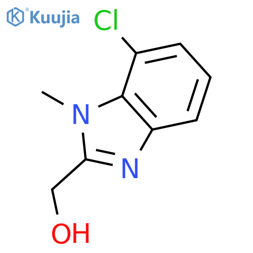 (7-Chloro-1-methyl-1H-benzo[d]imidazol-2-yl)methanol structure