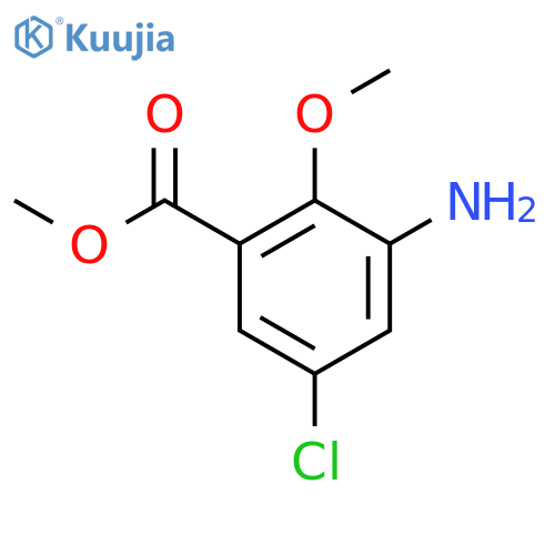 Methyl 3-amino-5-chloro-2-methoxybenzoate structure