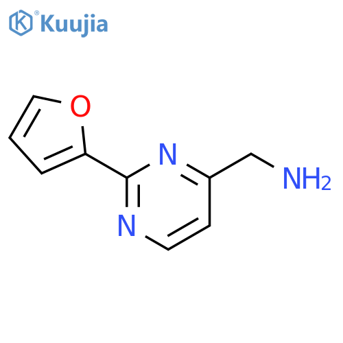 1-2-(Furan-2-yl)pyrimidin-4-ylmethanamine structure