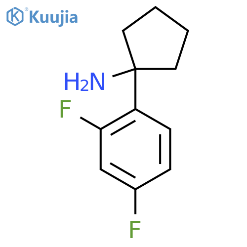 1-(2,4-Difluorophenyl)cyclopentan-1-amine structure