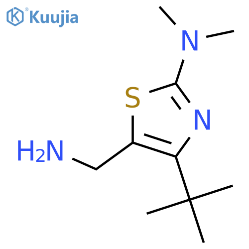 5-Thiazolemethanamine, 2-(dimethylamino)-4-(1,1-dimethylethyl)- structure