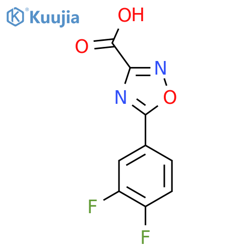5-(3,4-difluorophenyl)-1,2,4-oxadiazole-3-carboxylic acid structure