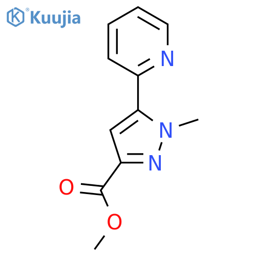 methyl 1-methyl-5-(pyridin-2-yl)-1H-pyrazole-3-carboxylate structure