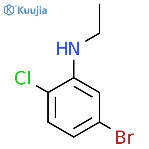 5-bromo-2-chloro-N-ethylaniline structure