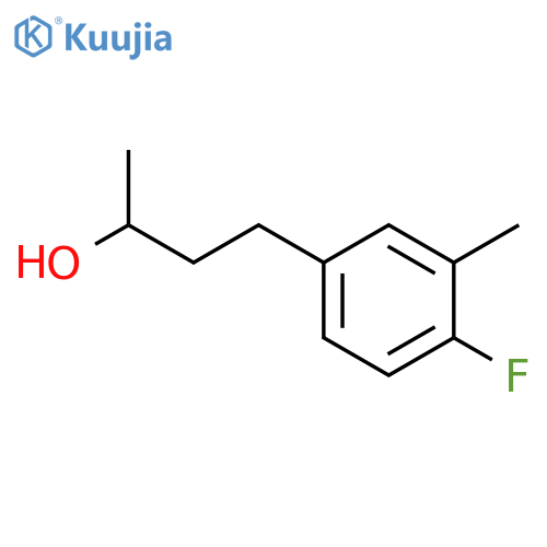 4-(4-fluoro-3-methylphenyl)butan-2-ol structure