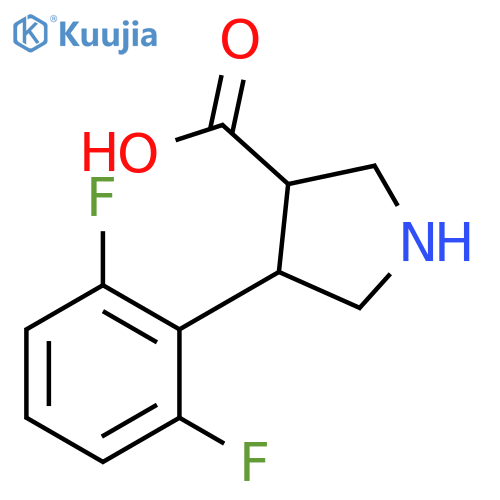 4-(2,6-Difluorophenyl)pyrrolidine-3-carboxylic Acid structure