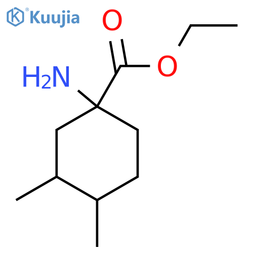 Ethyl 1-amino-3,4-dimethylcyclohexane-1-carboxylate structure