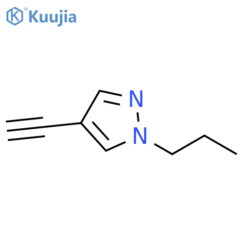 4-ethynyl-1-propyl-1H-pyrazole structure