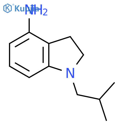 1-Isobutylindolin-4-amine structure