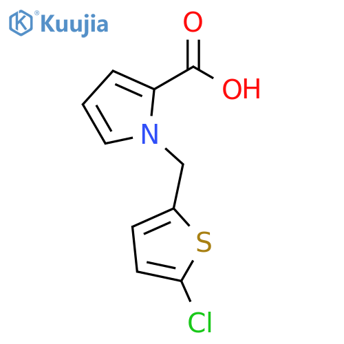 1-[(5-chlorothiophen-2-yl)methyl]-1H-pyrrole-2-carboxylic acid structure