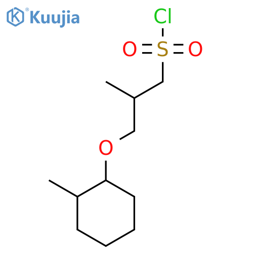2-methyl-3-(2-methylcyclohexyl)oxypropane-1-sulfonyl chloride structure