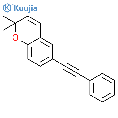 2H-1-Benzopyran, 2,2-dimethyl-6-(phenylethynyl)- structure