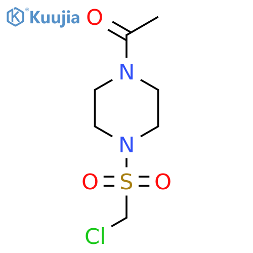 1-(4-((Chloromethyl)sulfonyl)piperazin-1-yl)ethan-1-one structure