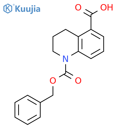 1-(benzyloxy)carbonyl-1,2,3,4-tetrahydroquinoline-5-carboxylic acid structure