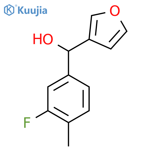 3-Fluoro-4-methylphenyl-(3-furyl)methanol structure