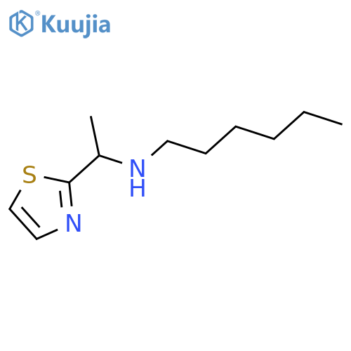 hexyl1-(1,3-thiazol-2-yl)ethylamine structure