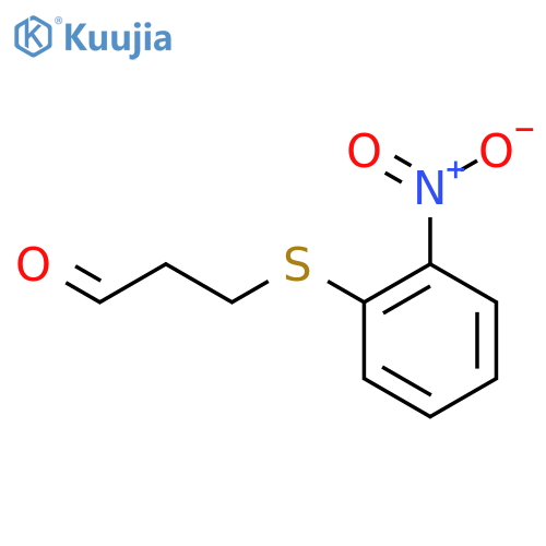 Propanal, 3-[(2-nitrophenyl)thio]- structure