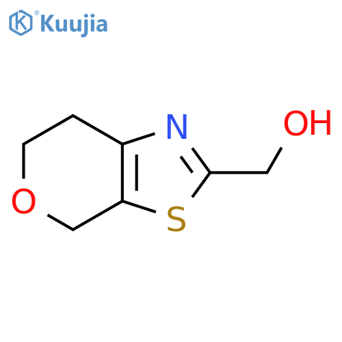 {4H,6H,7H-pyrano4,3-d1,3thiazol-2-yl}methanol structure