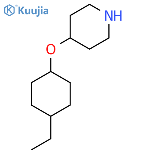 4-(4-ethylcyclohexyl)oxypiperidine structure