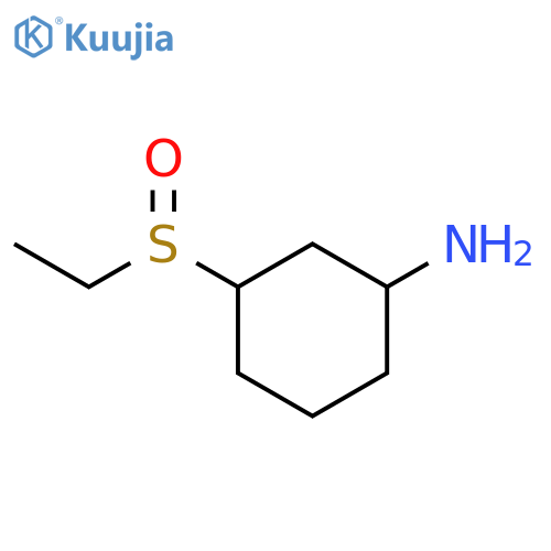 3-(ethanesulfinyl)cyclohexan-1-amine structure