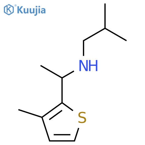 (2-methylpropyl)1-(3-methylthiophen-2-yl)ethylamine structure