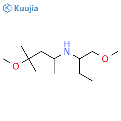 (4-Methoxy-4-methylpentan-2-yl)(1-methoxybutan-2-yl)amine structure