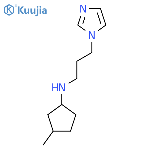 N-3-(1H-imidazol-1-yl)propyl-3-methylcyclopentan-1-amine structure