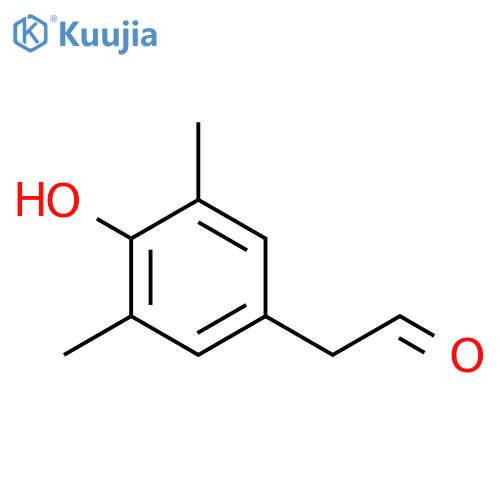 2-(4-hydroxy-3,5-dimethylphenyl)acetaldehyde structure