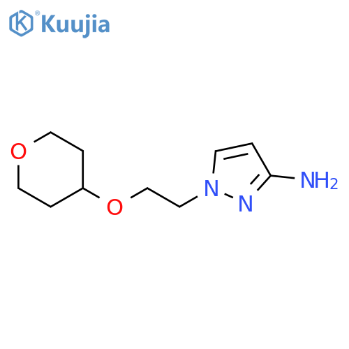 1-2-(oxan-4-yloxy)ethyl-1H-pyrazol-3-amine structure