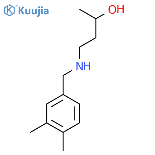 4-{(3,4-dimethylphenyl)methylamino}butan-2-ol structure