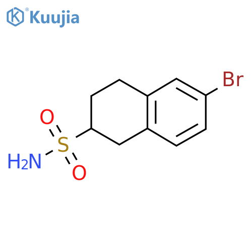 6-Bromo-1,2,3,4-tetrahydronaphthalene-2-sulfonamide structure